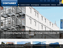 Tablet Screenshot of containex.se