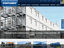 Tablet Screenshot of containex.dk